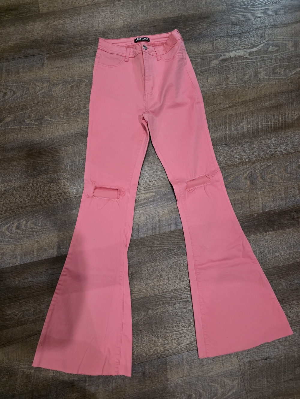 JC JO STRETCH FLARE BARBIE PINK PANTS SIZE M